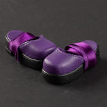Monique Dark Purple Gothic Ballerina Doll Shoes