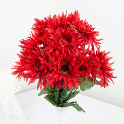 Red Artificial African Daisy Bush