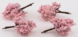 Dollhouse Miniature Japanese Cherry Trees with Textured Trunk