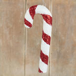 Holiday Red and White Candy Cane Ornament