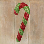 Holiday Red and Green Candy Cane Ornament