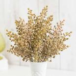 Artificial Dusty Sand Brown Berry Bush