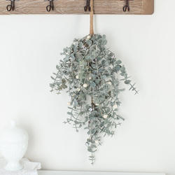 Holiday Artificial Frosted Eucalyptus Hanger