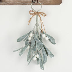 Holiday Artificial Frosted Teardrop Hanger