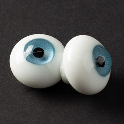 Monique Light Blue Full Round Paper-weight Glass Doll Eyes