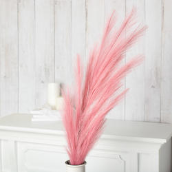 Pink Artificial Feather Pine Spray