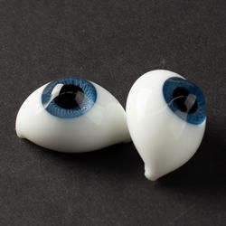 Monique Cobalt Oval Paper-weight Glass Doll Eyes