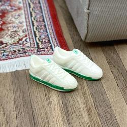 Dollhouse Miniature White Tennis Shoes