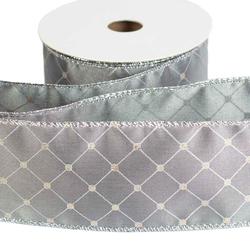 Gray and Silver Wired Ribbon