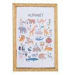 Dollhouse Miniature Alphabet with Animals Picture