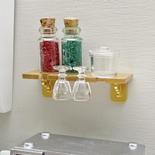 Dollhouse Miniature Kitchen Shelf with Accessories