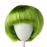 Monique Synthetic Mohair Lime Green Bubbles Doll Wig