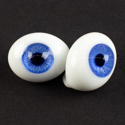 Monique Dark Violet Oval Paper-weight Glass Doll Eyes