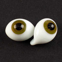 Monique Hazel Oval Paper-weight Glass Doll Eyes