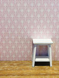 Dollhouse Miniature Pink Fleur Wallpaper