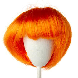 Monique Synthetic Mohair Orange Bubbles Doll Wig