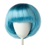 Monique Synthetic Mohair Turquoise Bubbles Doll Wig