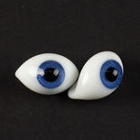 Monique Dark Violet Oval Paper-weight Glass Doll Eyes