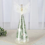 Battery Operated Light Up Glass Christmas Angel
