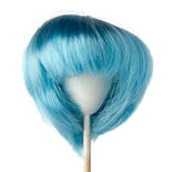 Monique Synthetic Mohair Turquoise Bubbles Doll Wig