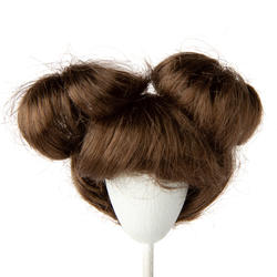 Monique Synthetic Mohair Brown Black Hailey Doll Wig