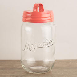 Magnolia Home Classic Jar with Coral Lid