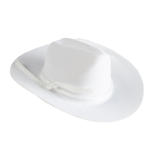 Small White Flocked Cowboy Hat
