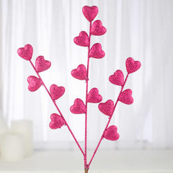 Pink Heart Floral Spray
