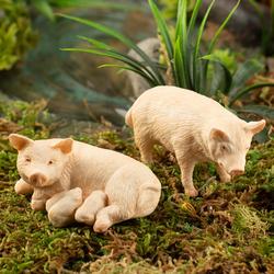 Dollhouse Miniature Set of Pigs
