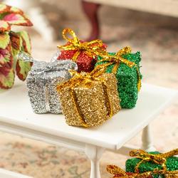 Mini Glitter Gift Boxes