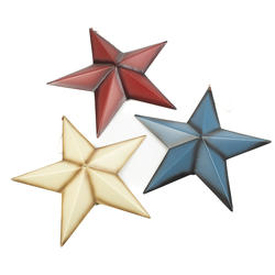 White, Red, and Blue Barn Star Set