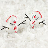 Miniature Christmas Holiday Snowmen
