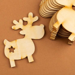 Unfinished Wood Reindeer Cutouts