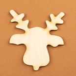 Unfinished Wood Reindeer Cutout
