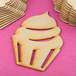 Unfinished Wood Cupcake Cutouts