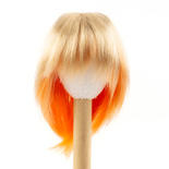 Monique Synthetic Mohair Golden Blonde and Orange JoJo Doll Wig