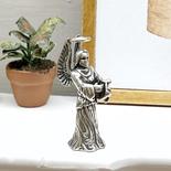 Dollhouse Miniature Sterling Silver Angel with Halo Statue