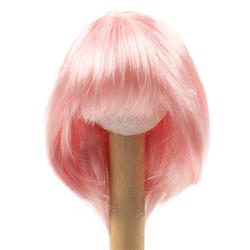 Monique Synthetic Mohair Light Pink Beth Doll Wig