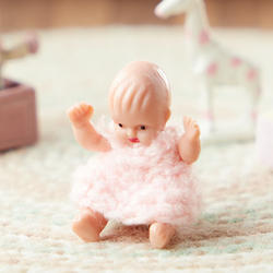 Miniature Baby Girl Doll