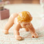 Miniature Crawling Baby Boy Dollhouse Doll