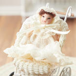 Miniature Victorian Baby Dollhouse Doll