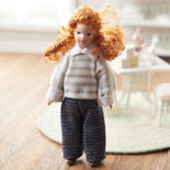 Miniature Modern Girl Dollhouse Doll