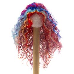 Monique Synthetic Mohair Rainbow Curly Mystica Doll Wig