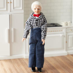 Miniature Grandpa Dollhouse Doll