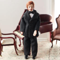 Miniature Victorian Man Dollhouse Doll