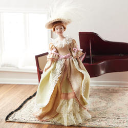 Miniature Victorian Lady Dollhouse Doll
