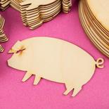 Unfinished Wood Pig Cutouts