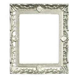Dollhouse Miniature Silver Picture Frame