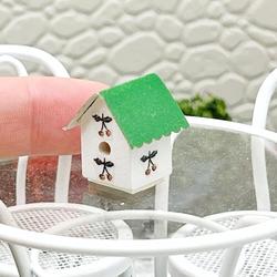 Dollhouse Miniature Bird House, Assorted Colors and Designs