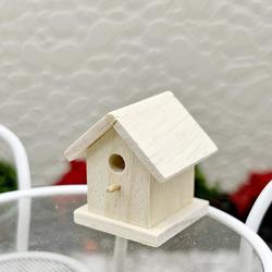 Miniature Unfinished Wood Bird House